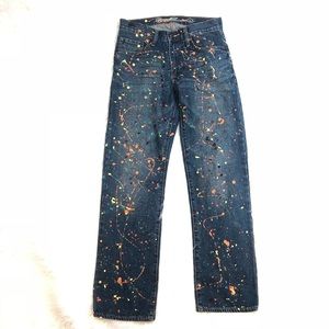 Old Navy Denim Paint Splattered Jeans Size: 28